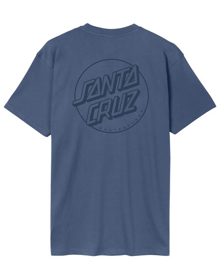 Santa Cruz Men's T-Shirt Tonal Opus Dot Stripe (Heritage Blue)