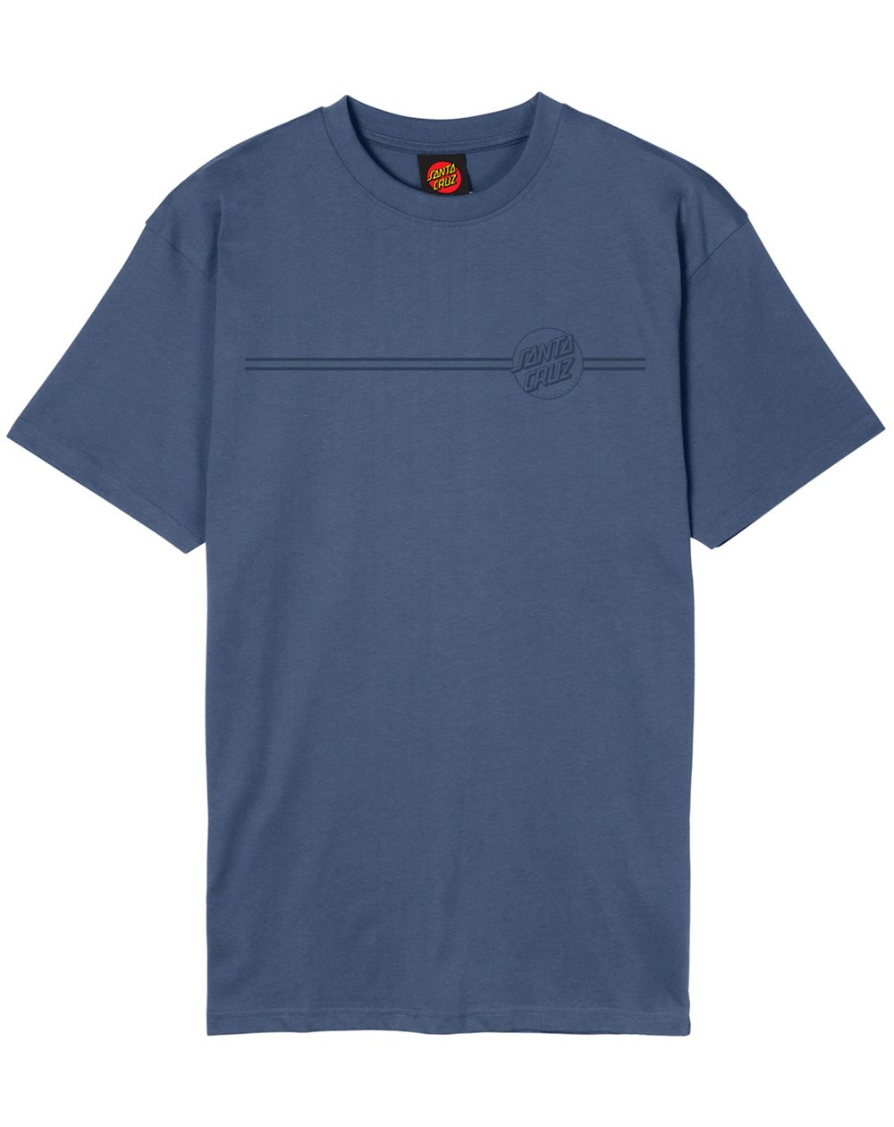 Santa Cruz Herren T-Shirt Tonal Opus Dot Stripe (Heritage Blue)