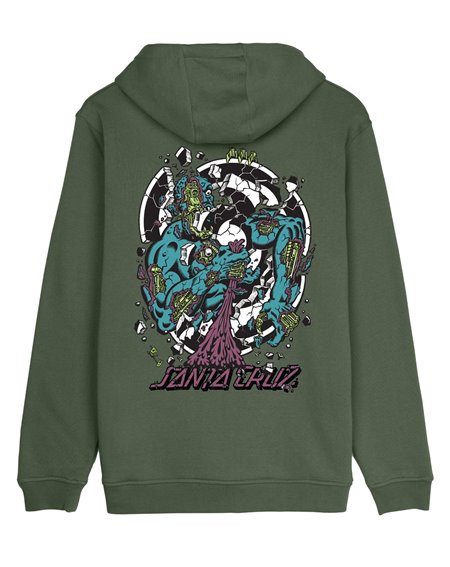 Santa Cruz Moleton com Capuz Homem Roskopp Dissect Strip (Dark Moss)