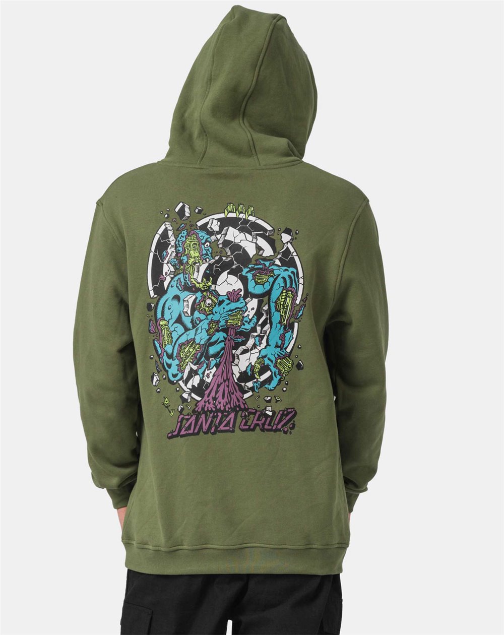 Santa Cruz Sudadera con Capucha Hombre Roskopp Dissect Strip (Dark Moss)