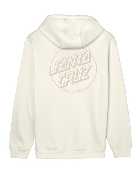 Santa Cruz Sudadera con Capucha Hombre Tonal Opus Dot (Unbleached Cotton)