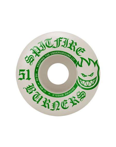 Spitfire Skateboard Wheels Burners Bighead 51mm 99A pack of 4