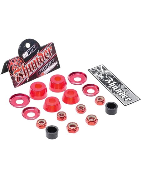 Thunder Gommes Skateboard Rebuild Kit 90D (Red)