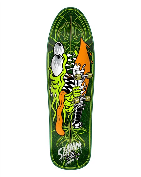Santa Cruz Planche de Skate Meek Pinstripe Slasher 9.23" (Green)