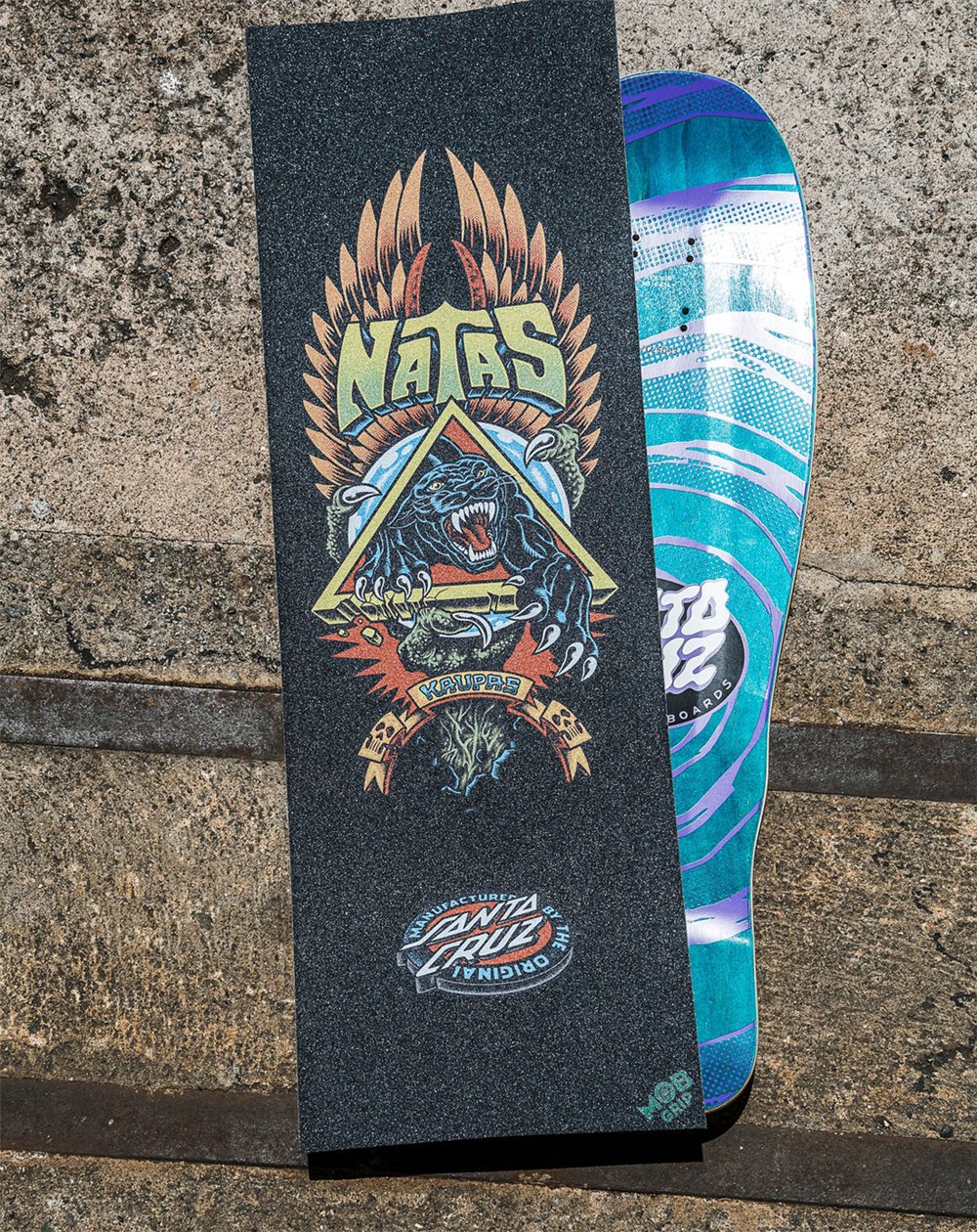 Mob Grip Skateboard Griptape Santa Cruz Natas Panther 11" x 33"