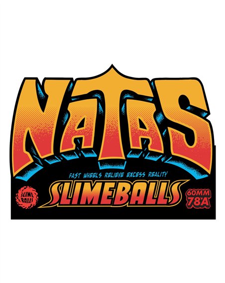 Slime Balls Roues Skateboard OG Slime Natas Kaupas Reissue 60mm 78A 4 pc