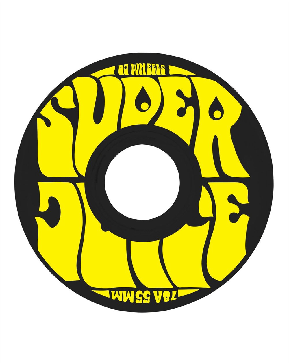 OJ Skateboard Räder Mini Super Juice 55mm 78A (Black) 4 er Pack