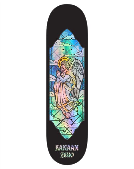 Zero Shape Skate Stained Glass Kanaan Dern 8.375"