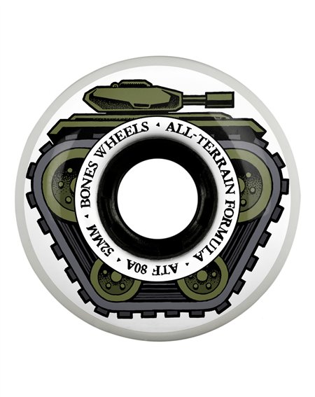 Bones Wheels Rodas Skate ATF Filmers All Tank 52mm 80A 4 peças