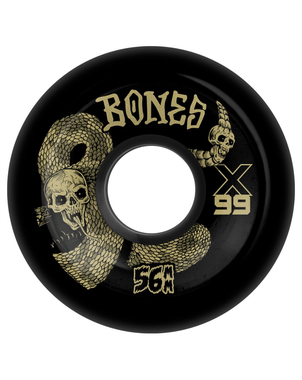 Bones Wheels Ruote Skate X-Formula V6 Wide-Cut Death Venom 56mm 99A 4 pz