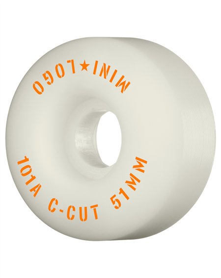 Mini Logo Skateboard Wheels C-Cut 2 51mm 101A pack of 4