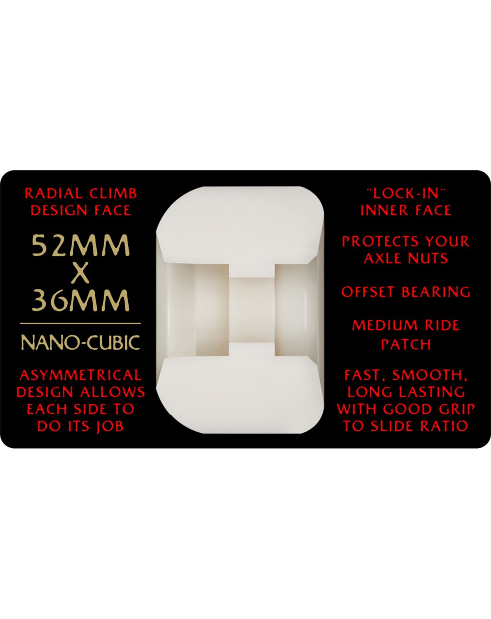 Powell Peralta Rodas Skate Dragon Formula Nano Cubic 52mm 93A