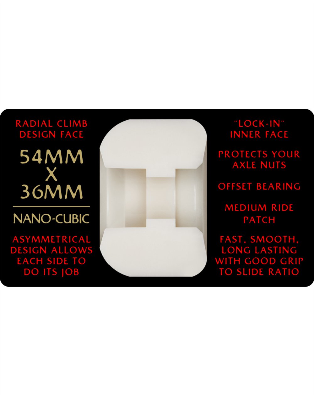 Powell Peralta Rodas Skate Dragon Formula Nano Cubic 54mm 93A