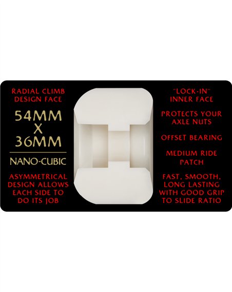 Powell Peralta Skateboard Räder Dragon Formula Nano Cubic 54mm 93A