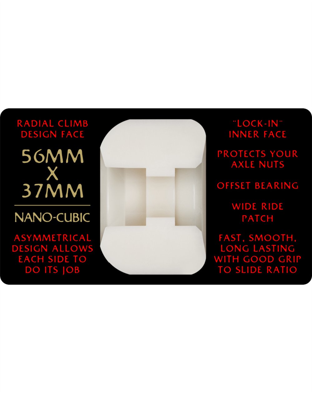 Powell Peralta Skateboard Räder Dragon Formula Nano Cubic 56mm 93A