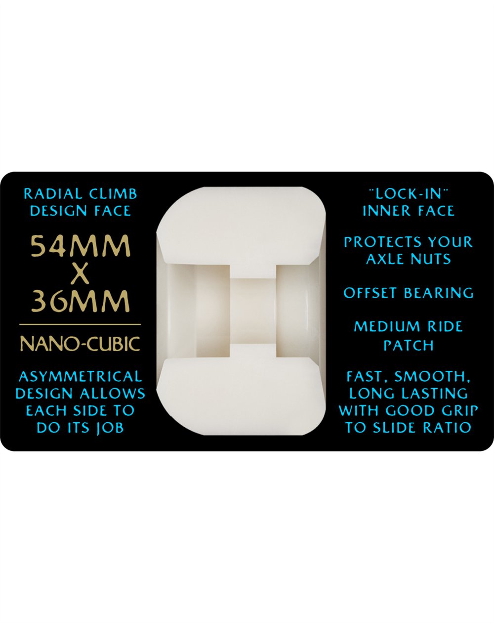 Powell Peralta Ruedas Skate Dragon Formula Nano Cubic 54mm 97A