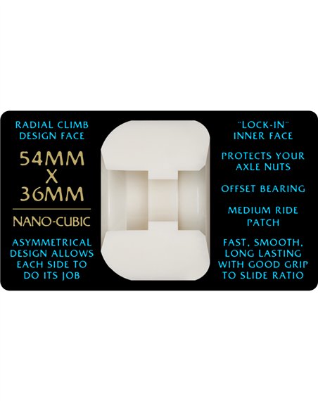 Powell Peralta Skateboard Räder Dragon Formula Nano Cubic 54mm 97A