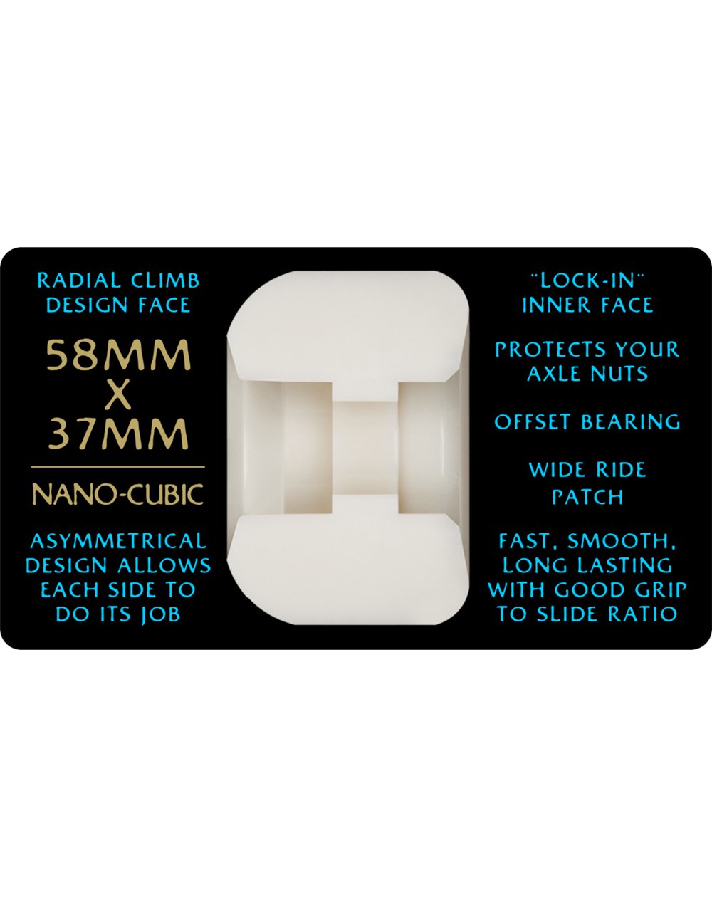 Powell Peralta Ruedas Skate Dragon Formula Nano Cubic 58mm 97A