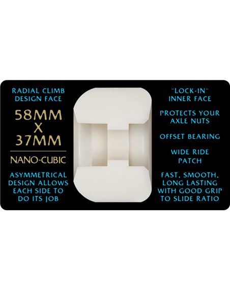 Powell Peralta Skateboard Räder Dragon Formula Nano Cubic 58mm 97A