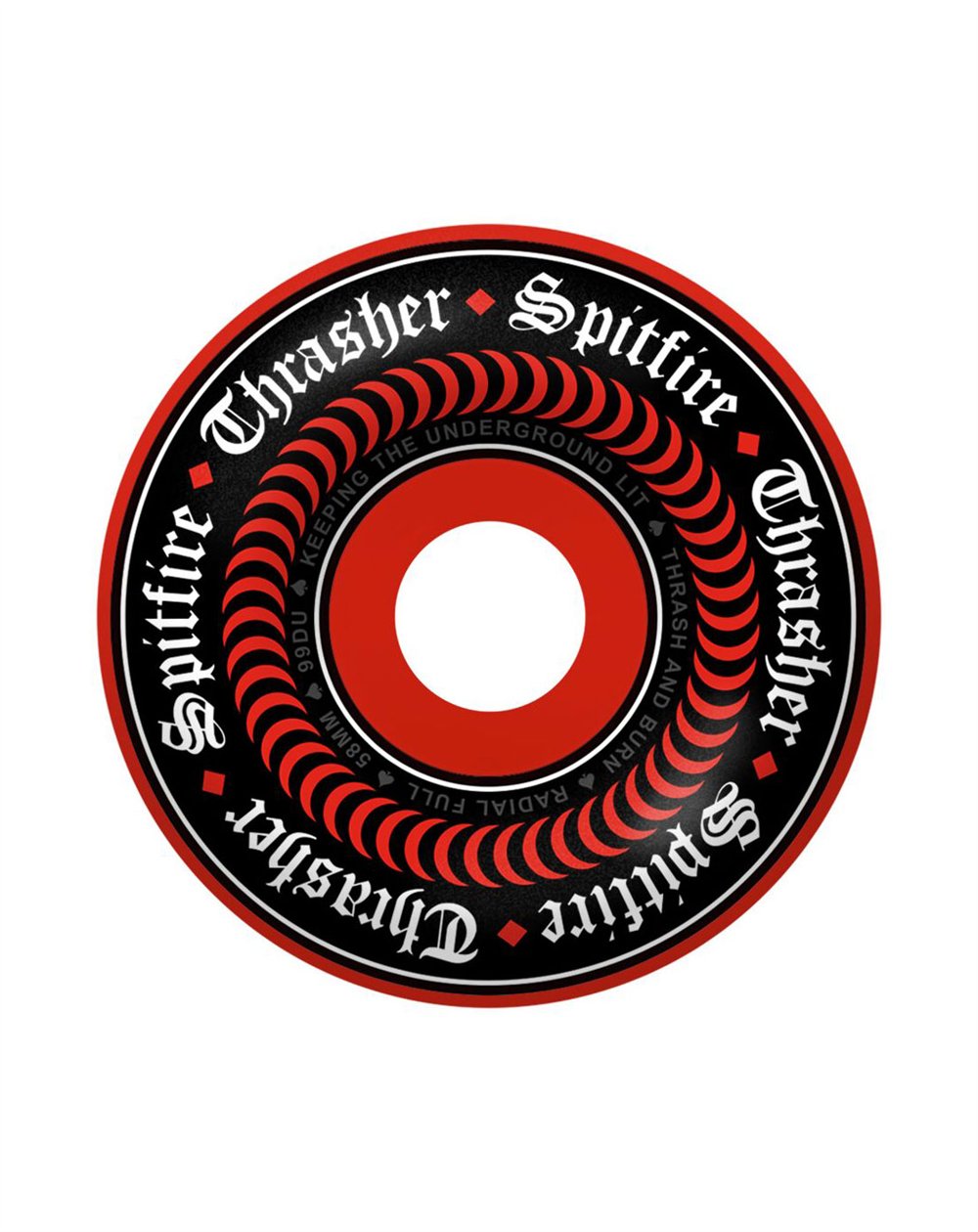 Spitfire Rodas Skate Formula Four Radial Full (Thrasher Oath) 58mm 99A 4 peças