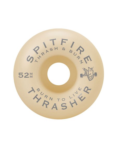 Spitfire Skateboard Wheels Formula Four Classic (Thrasher Flame) 52mm 99A pack of 4 2