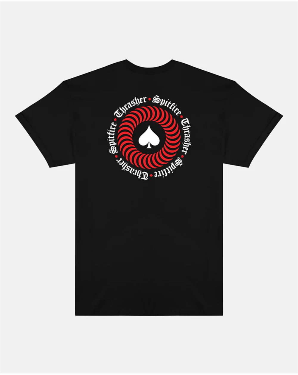 Thrasher T-Shirt Uomo Thrasher x Spitfire The End Oath (Black)