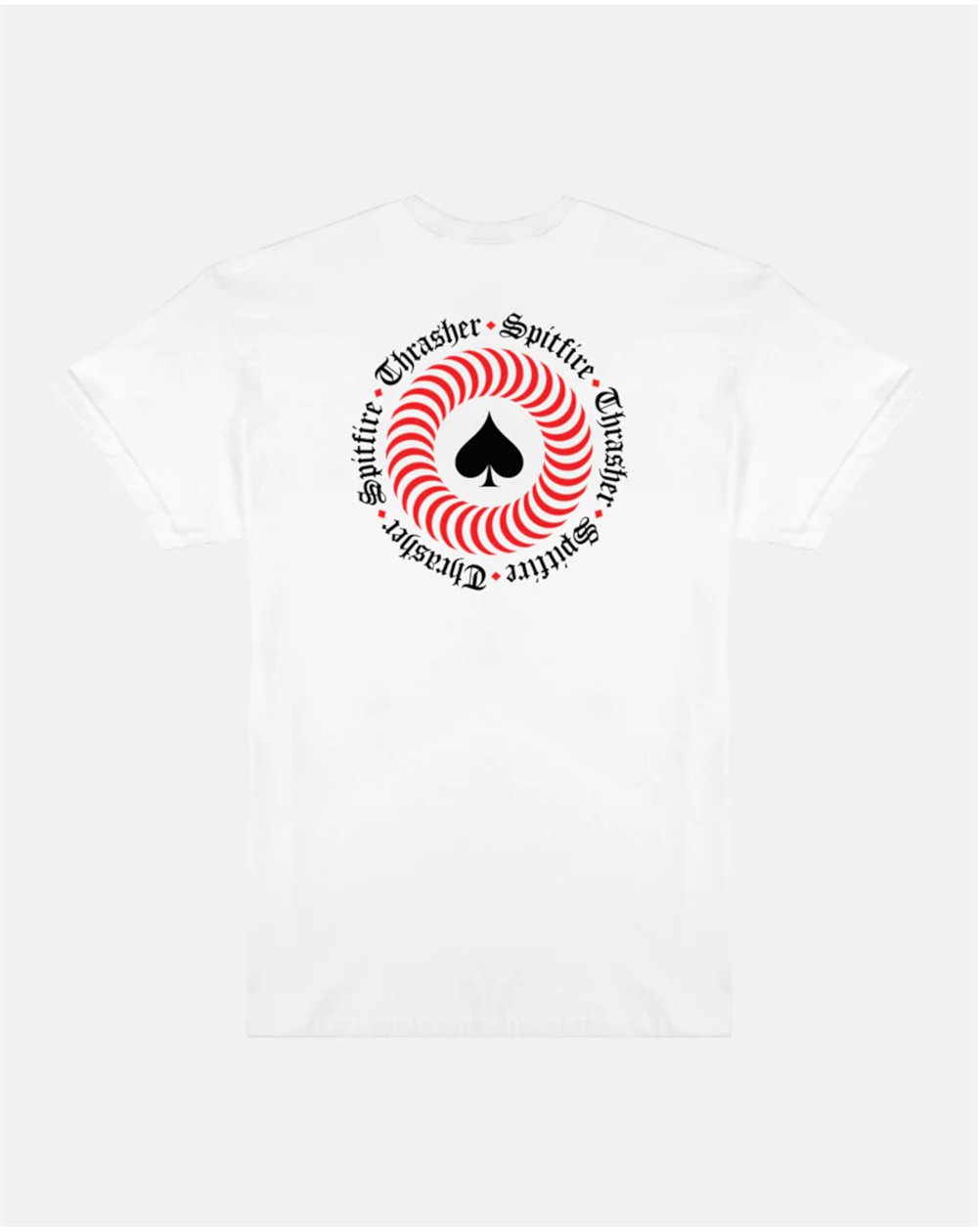 Thrasher T-Shirt Homme Thrasher x Spitfire The End Oath (White)