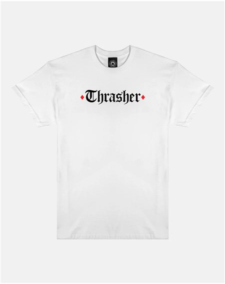 Thrasher Men's T-Shirt Thrasher x Spitfire The End Oath (White) 2