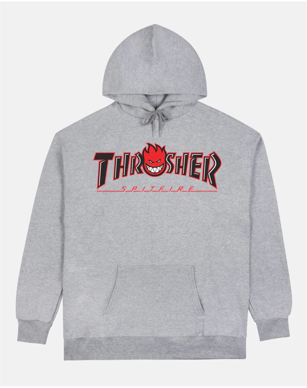 Thrasher Herren Kapuzenpullover Thrasher x Spitfire Big Head Outline (Ash)