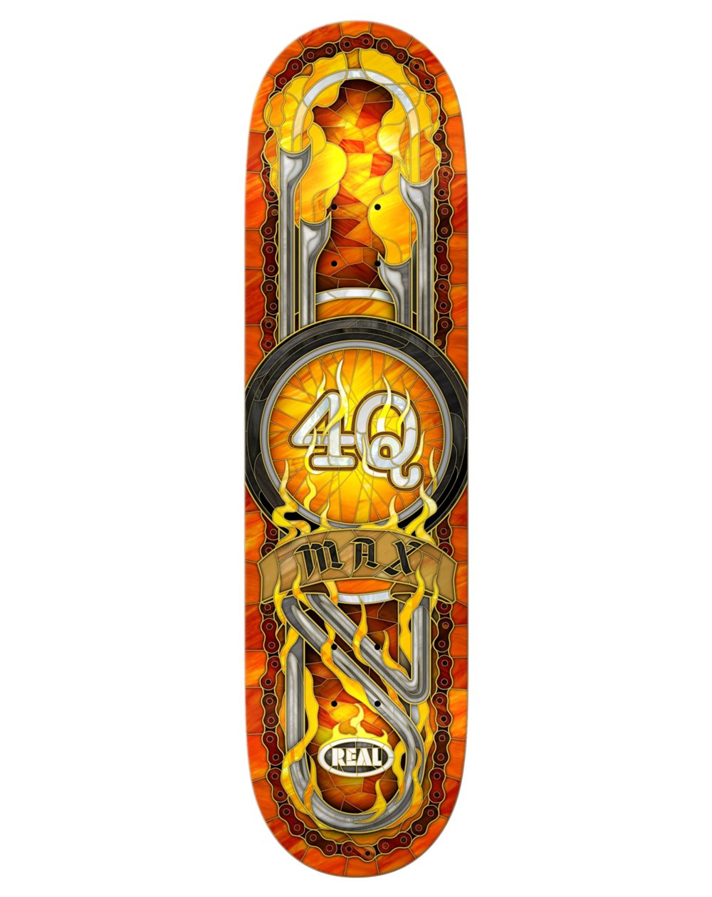 Real Planche de Skate Max Schaff 4Q Cathedral 8.5"