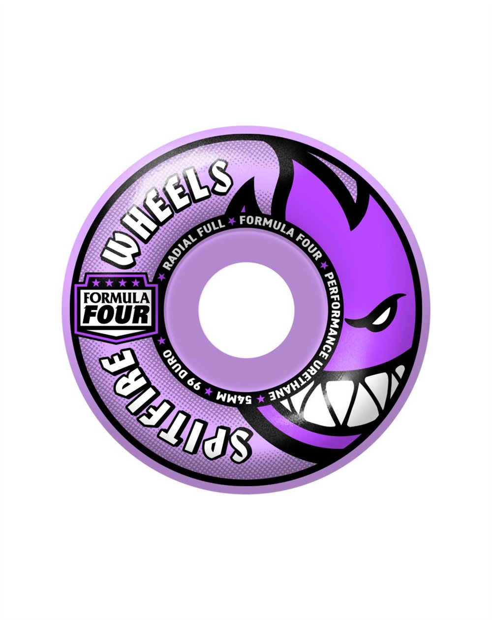 Spitfire Rodas Skate Formula Four Radial Full 54mm 99A (Light Purple) 4 peças