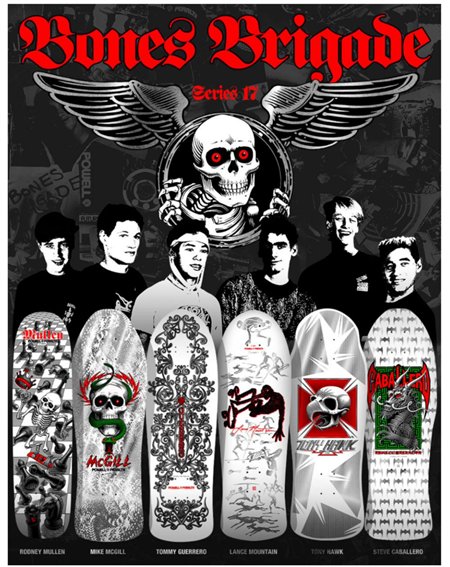 Tavola Skate Powell Peralta Bones Brigade Series 17 Tony Hawk 10.38" 2