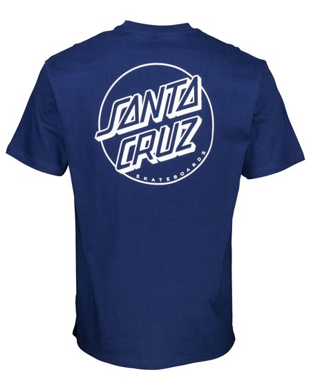 Santa Cruz Opus Dot Stripe Camiseta para Homem Dark Navy
