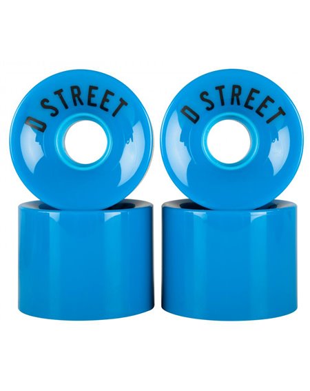 D-Street Ruedas Longboard 59 Cents Blue 4 piezas