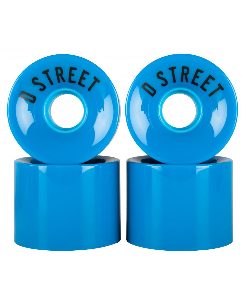 D Street Roues Longboard 59 Cents Blue 4 pc
