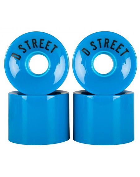 D-Street Ruote Longboard 59 Cents Blue 4 pz