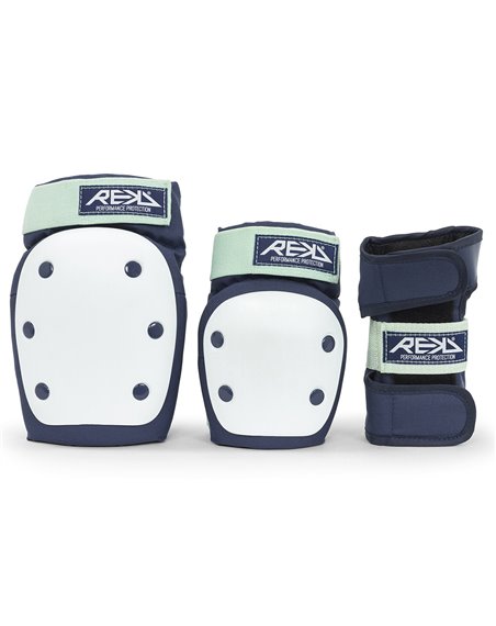 Rekd Protection Set Protezioni Skateboard Heavy Duty Blue/Mint