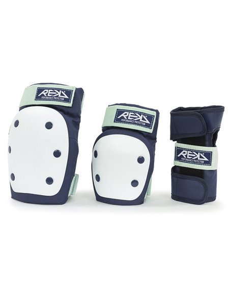 Rekd Protection Heavy Duty Skateboard Pad Set Blue/Mint