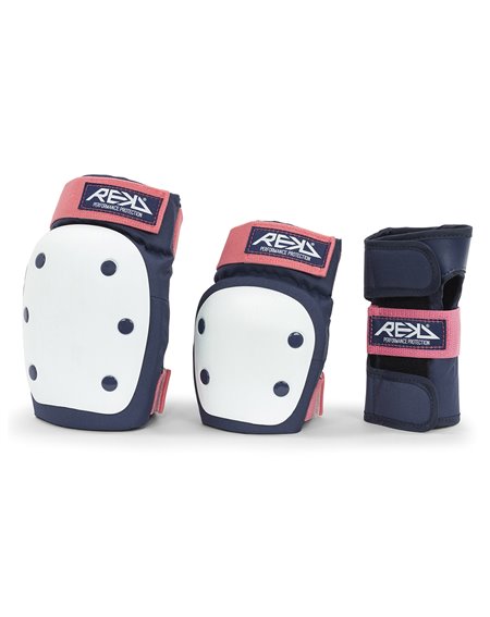 Rekd Protection Juego de Protectores Skateboard Heavy Duty Blue/Pink 2