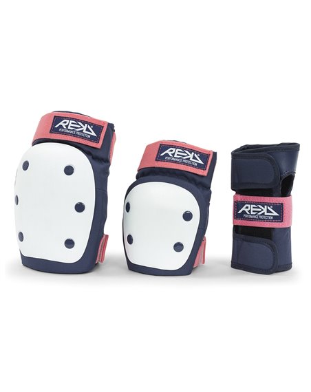 Rekd Protection Ensemble de Protection Skateboard Heavy Duty Blue/Pink