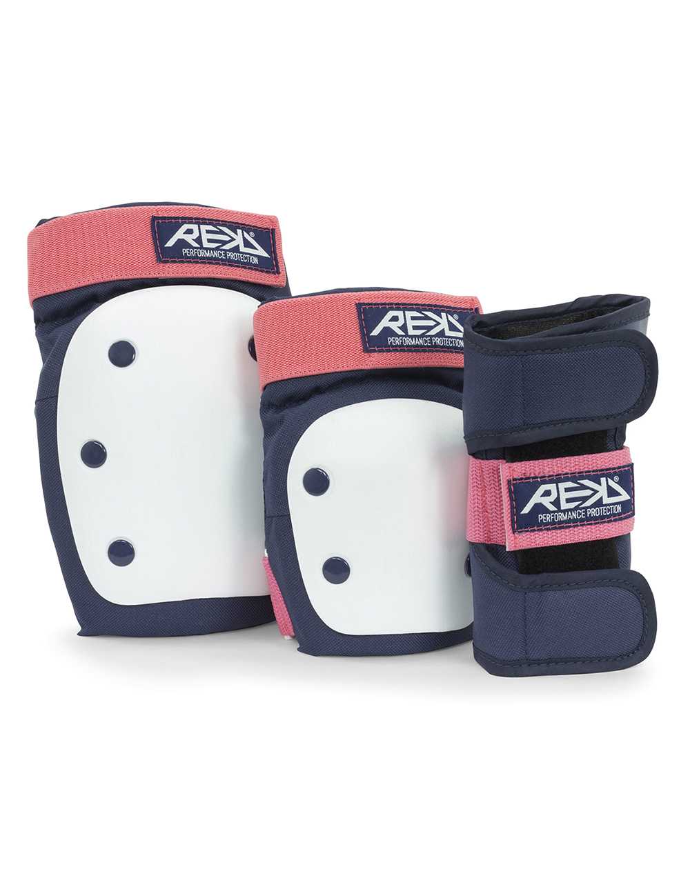 Rekd Protection Ensemble de Protection Skateboard Heavy Duty Blue/Pink