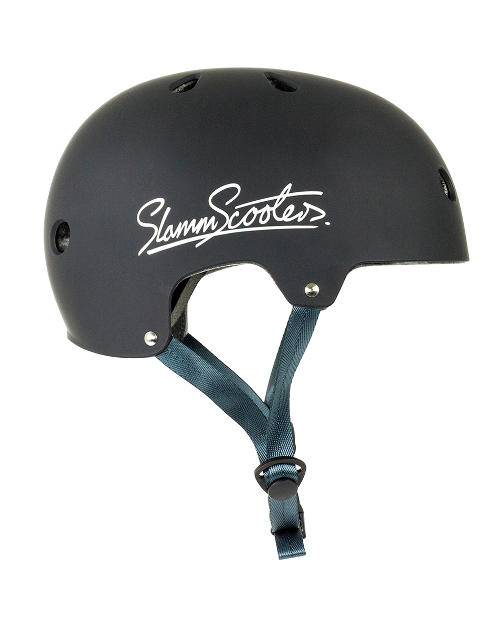 Slamm Scooters Casco Skateboard Logo Black