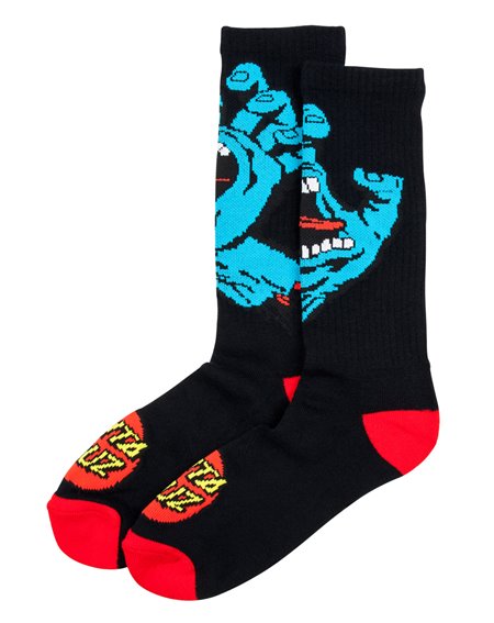 Santa Cruz Men's Socks Screaming Hands Black
