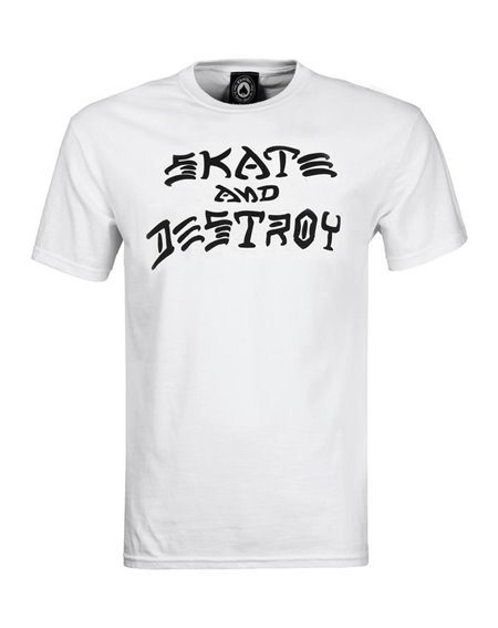 Thrasher Skate and Destroy Camiseta para Homem White
