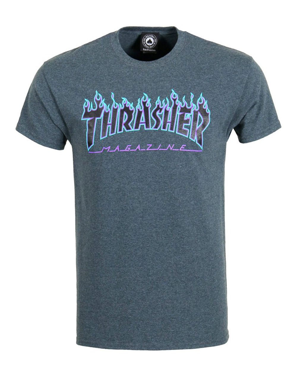 Thrasher Flame Camiseta para Hombre Dark Heather