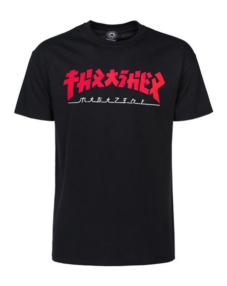 Thrasher Godzilla T-Shirt Uomo Black