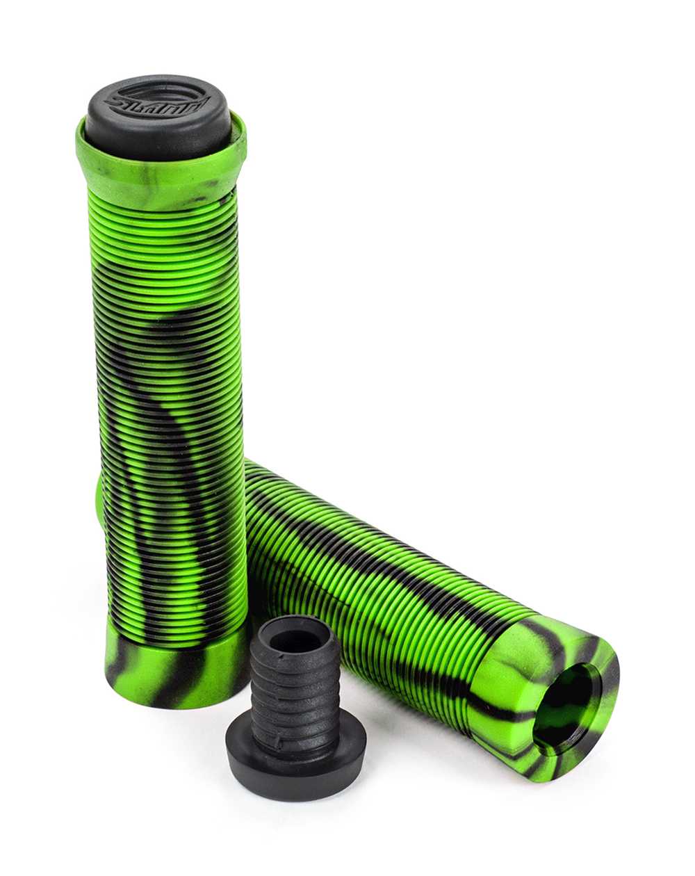 Slamm Scooters Punhos Patinete Pro Swirl Bar Green 2 peças