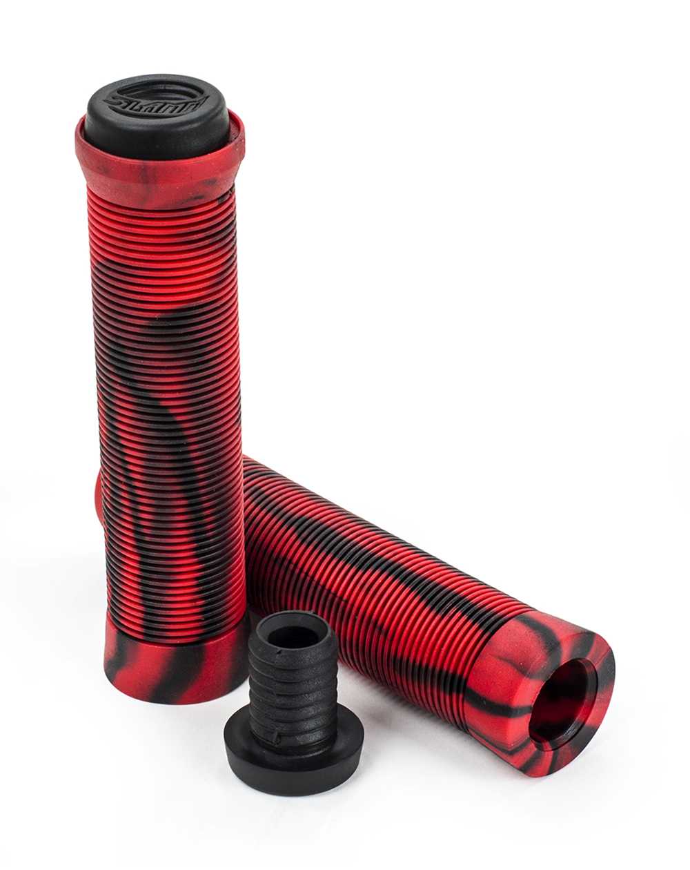 Slamm Scooters Pro Swirl Bar Scooter Grips Red pack of 2