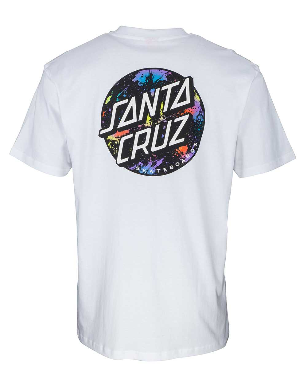 Santa Cruz Dot Splatter Camiseta para Hombre White