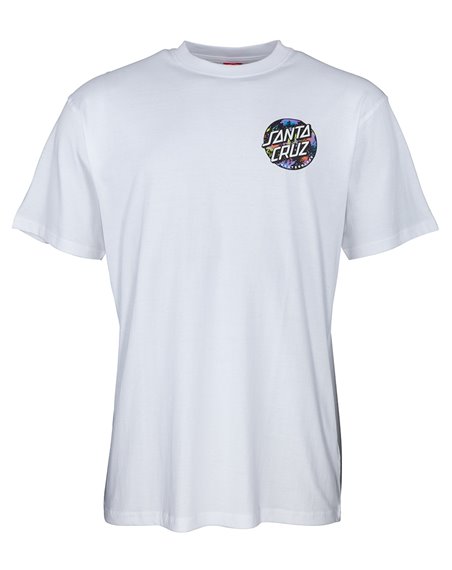 Santa Cruz Men's T-Shirt Dot Splatter White